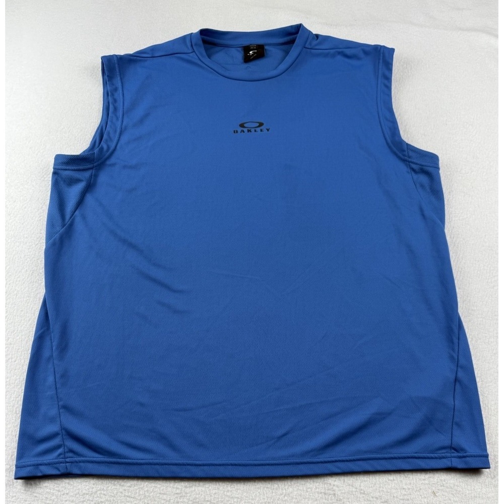 Oakley Blue Sleeveless Performance Fit Tank Shirt Men's 2XL